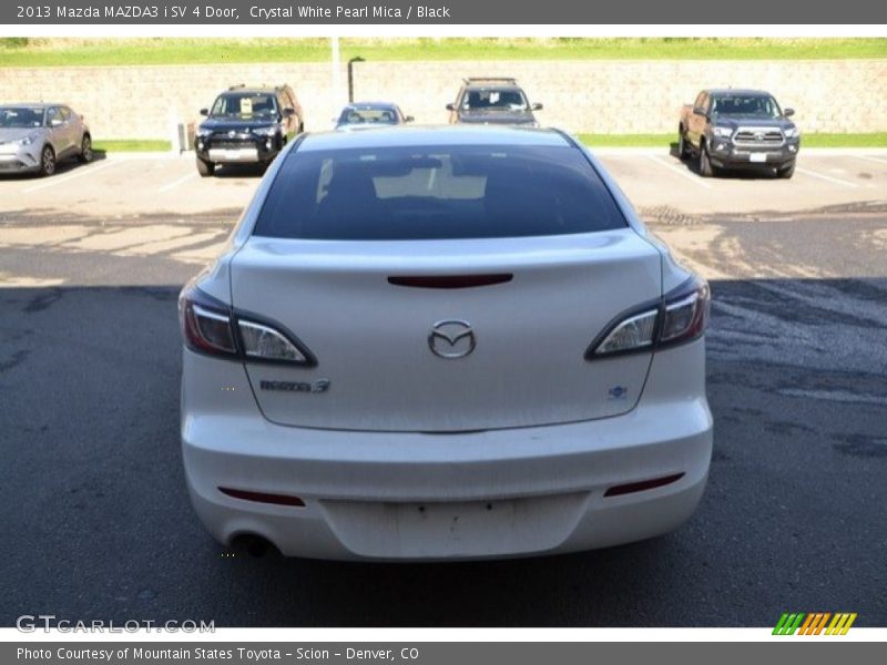Crystal White Pearl Mica / Black 2013 Mazda MAZDA3 i SV 4 Door