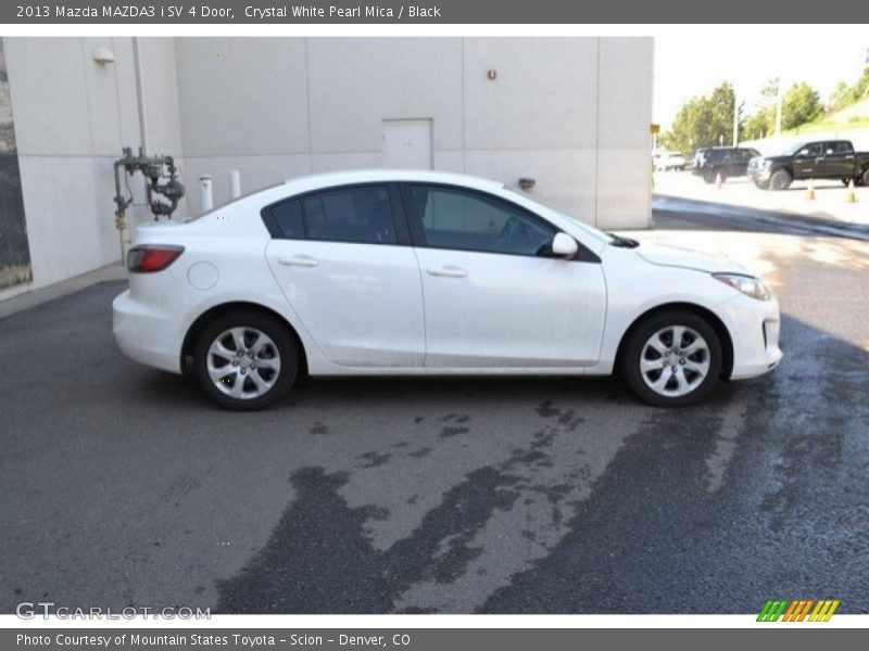 Crystal White Pearl Mica / Black 2013 Mazda MAZDA3 i SV 4 Door