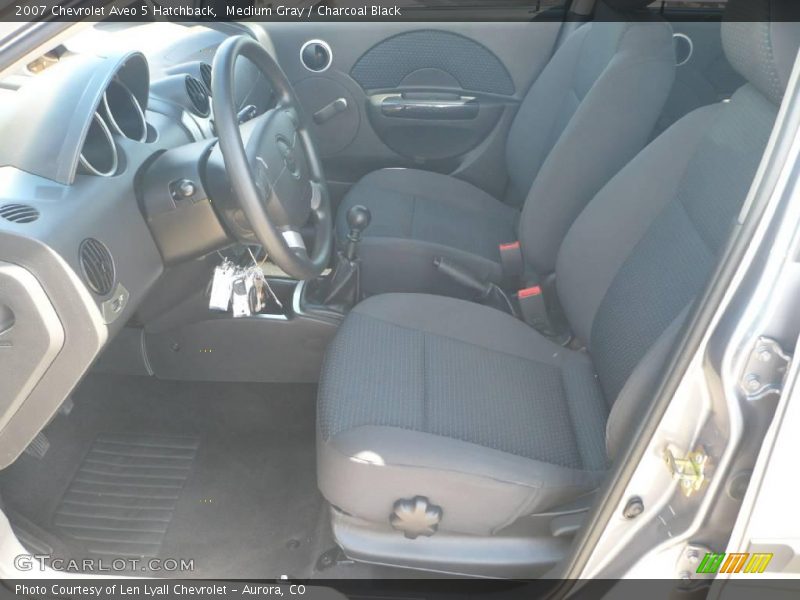 Medium Gray / Charcoal Black 2007 Chevrolet Aveo 5 Hatchback