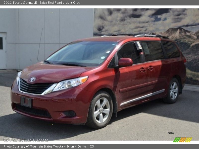 Salsa Red Pearl / Light Gray 2011 Toyota Sienna LE
