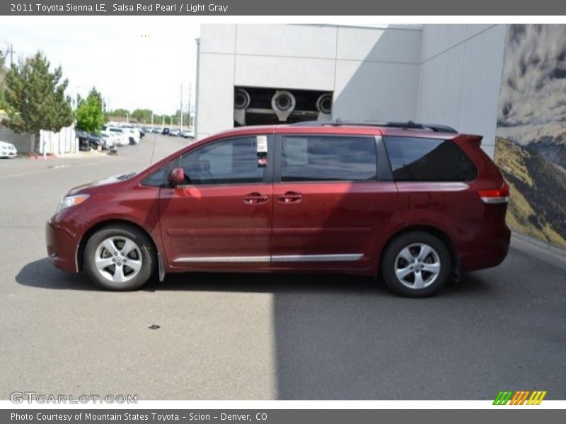 Salsa Red Pearl / Light Gray 2011 Toyota Sienna LE