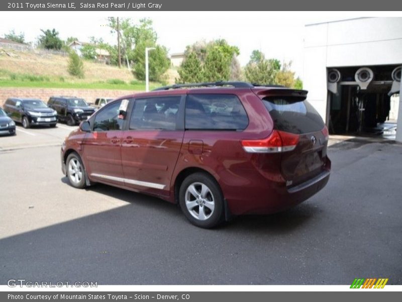 Salsa Red Pearl / Light Gray 2011 Toyota Sienna LE