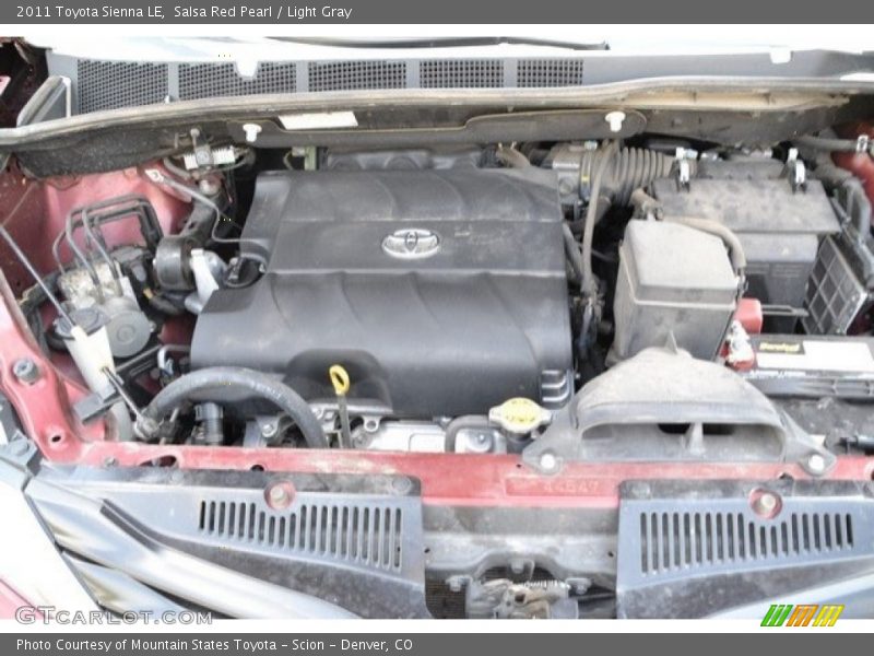 Salsa Red Pearl / Light Gray 2011 Toyota Sienna LE