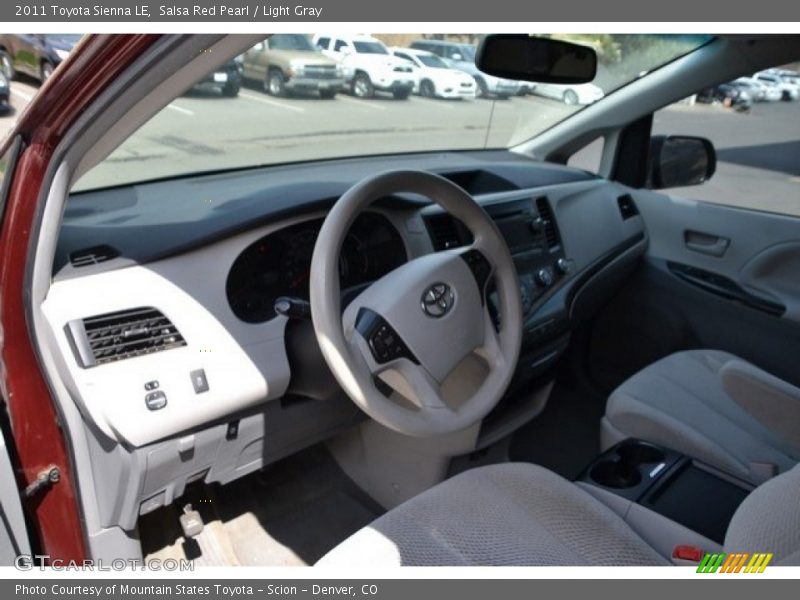 Salsa Red Pearl / Light Gray 2011 Toyota Sienna LE