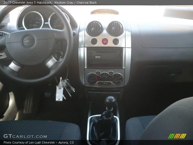 Medium Gray / Charcoal Black 2007 Chevrolet Aveo 5 Hatchback