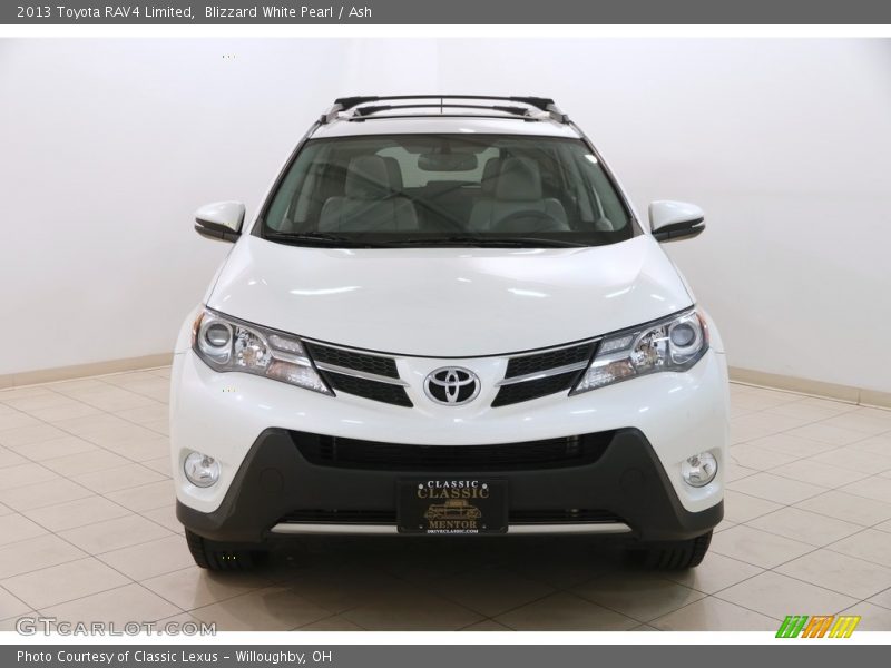 Blizzard White Pearl / Ash 2013 Toyota RAV4 Limited