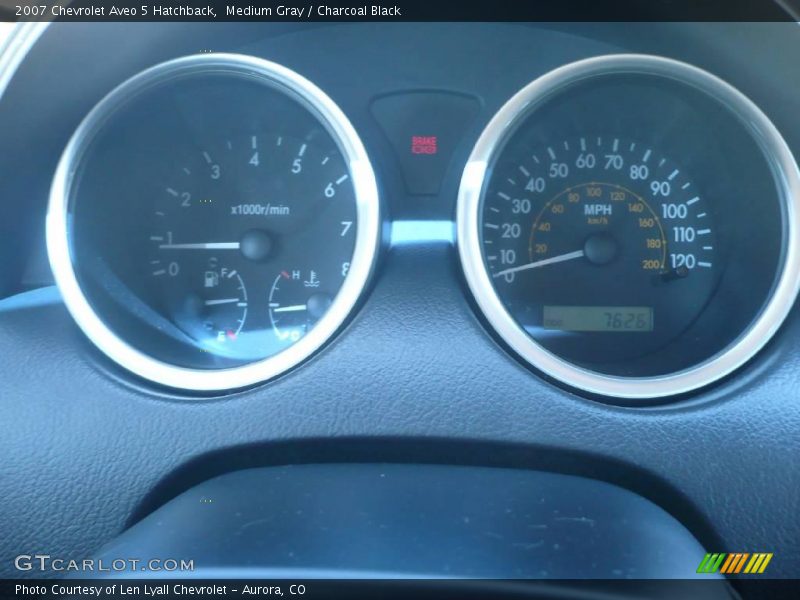 Medium Gray / Charcoal Black 2007 Chevrolet Aveo 5 Hatchback