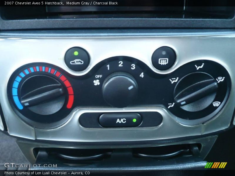 Medium Gray / Charcoal Black 2007 Chevrolet Aveo 5 Hatchback