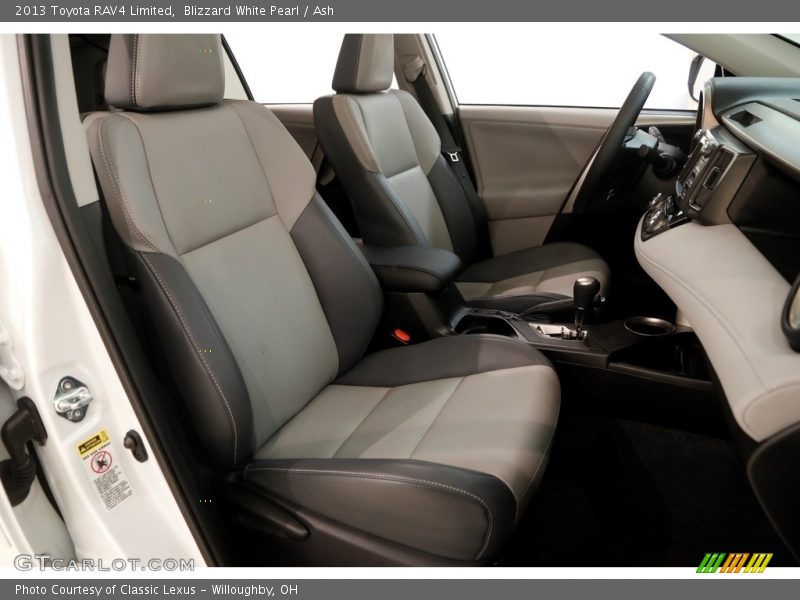 Blizzard White Pearl / Ash 2013 Toyota RAV4 Limited