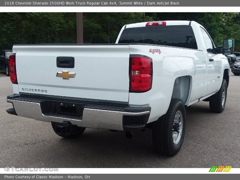 Summit White / Dark Ash/Jet Black 2018 Chevrolet Silverado 2500HD Work Truck Regular Cab 4x4