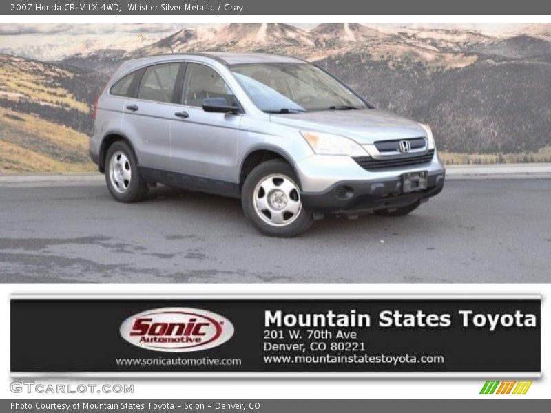 Whistler Silver Metallic / Gray 2007 Honda CR-V LX 4WD