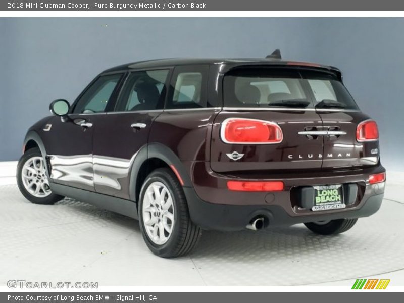 Pure Burgundy Metallic / Carbon Black 2018 Mini Clubman Cooper