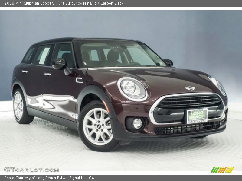 Pure Burgundy Metallic / Carbon Black 2018 Mini Clubman Cooper