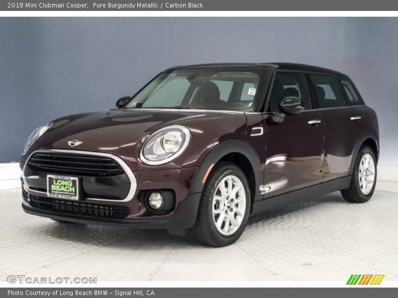 Pure Burgundy Metallic / Carbon Black 2018 Mini Clubman Cooper