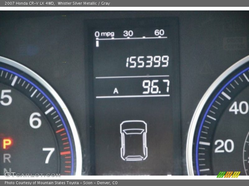 Whistler Silver Metallic / Gray 2007 Honda CR-V LX 4WD