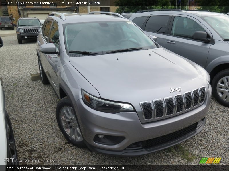Billet Silver Metallic / Black 2019 Jeep Cherokee Latitude
