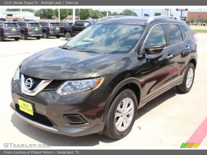 Midnight Jade / Charcoal 2015 Nissan Rogue SV