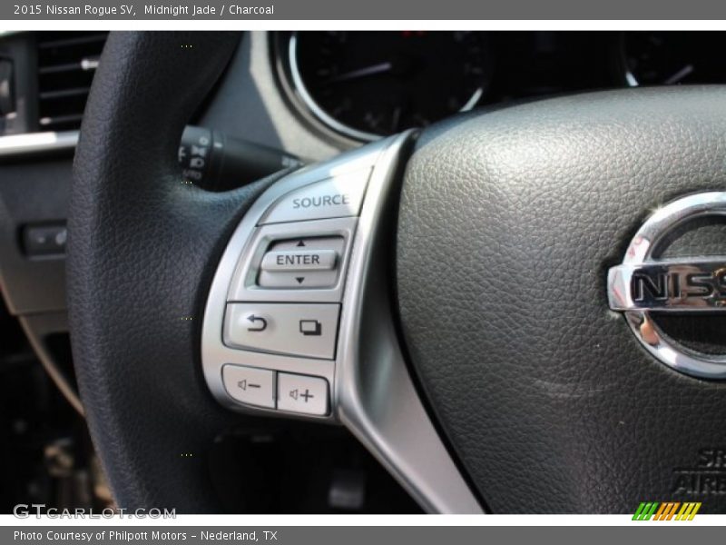 Midnight Jade / Charcoal 2015 Nissan Rogue SV