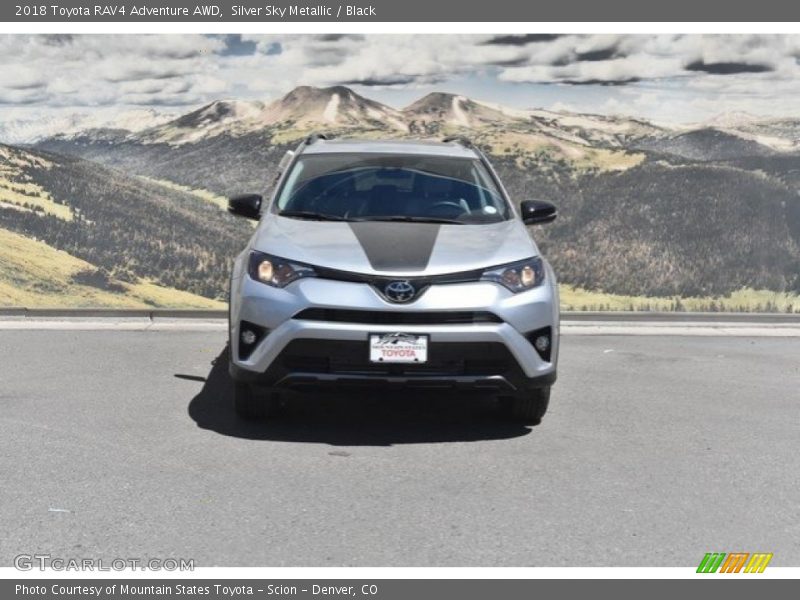 Silver Sky Metallic / Black 2018 Toyota RAV4 Adventure AWD