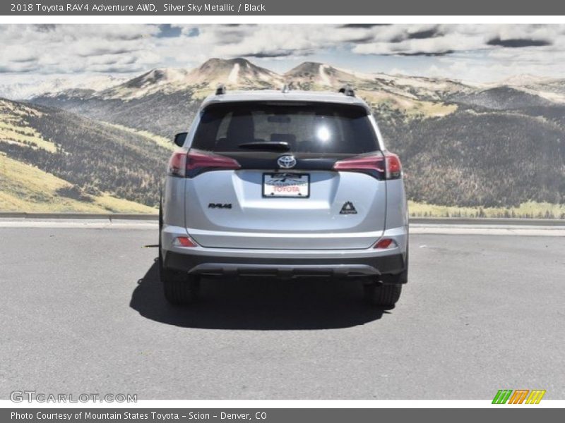 Silver Sky Metallic / Black 2018 Toyota RAV4 Adventure AWD