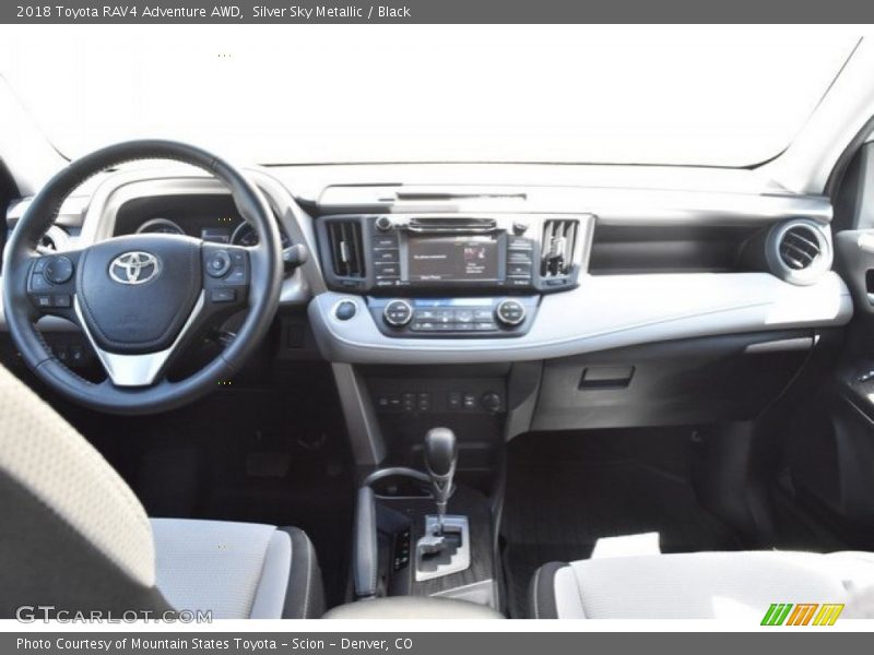 Silver Sky Metallic / Black 2018 Toyota RAV4 Adventure AWD