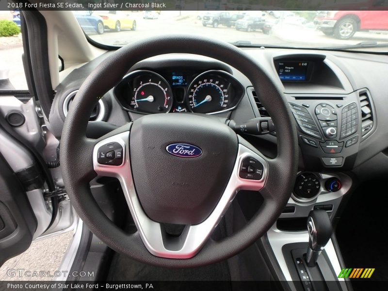 Ingot Silver / Charcoal Black 2018 Ford Fiesta SE Sedan