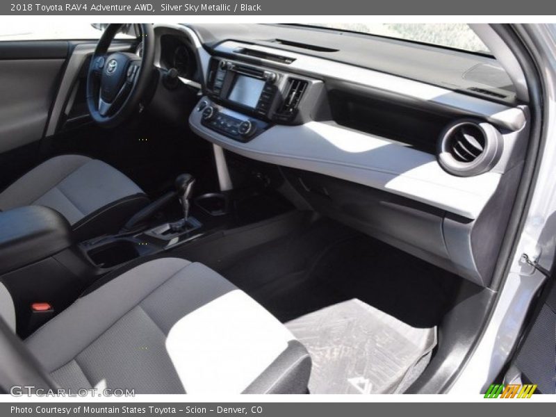 Silver Sky Metallic / Black 2018 Toyota RAV4 Adventure AWD