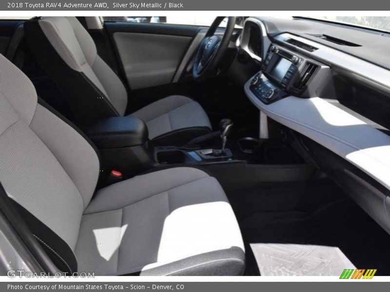 Silver Sky Metallic / Black 2018 Toyota RAV4 Adventure AWD