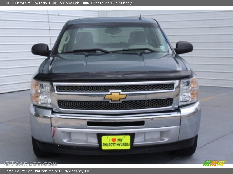 Blue Granite Metallic / Ebony 2013 Chevrolet Silverado 1500 LS Crew Cab