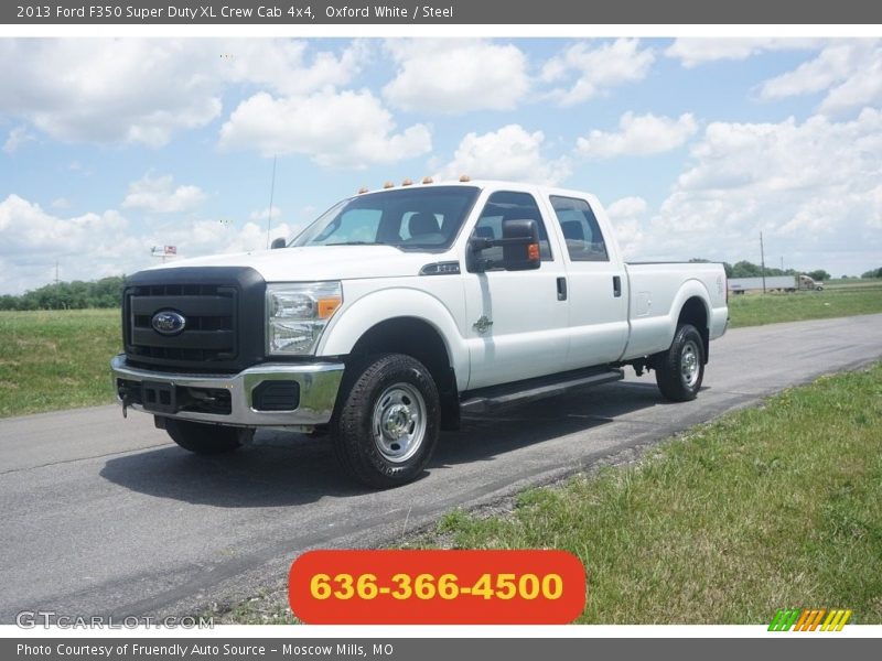 Oxford White / Steel 2013 Ford F350 Super Duty XL Crew Cab 4x4
