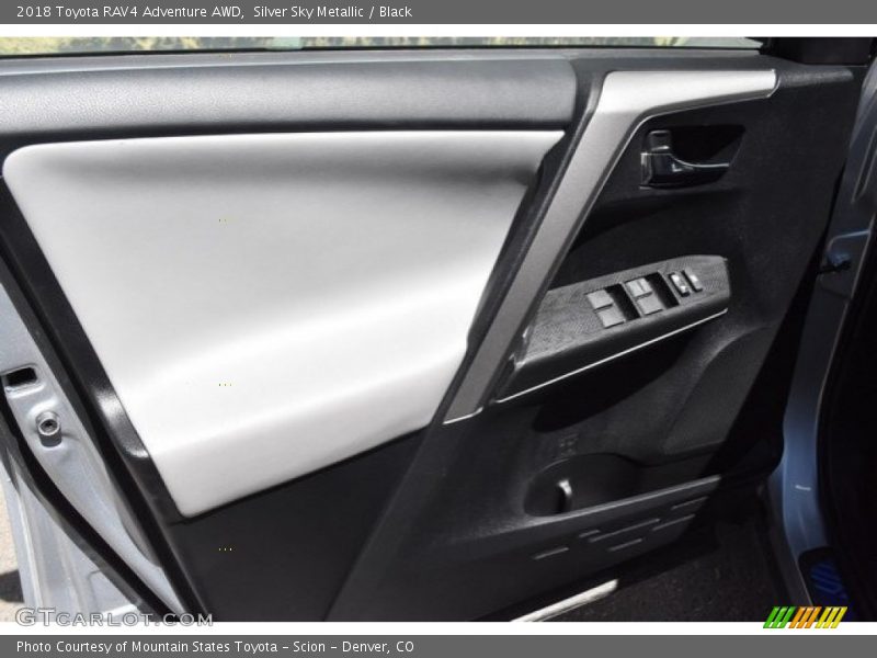 Silver Sky Metallic / Black 2018 Toyota RAV4 Adventure AWD