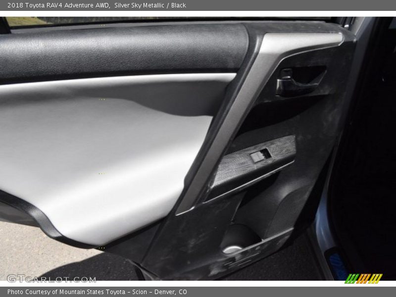 Silver Sky Metallic / Black 2018 Toyota RAV4 Adventure AWD
