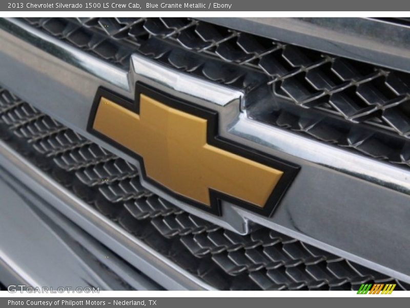 Blue Granite Metallic / Ebony 2013 Chevrolet Silverado 1500 LS Crew Cab