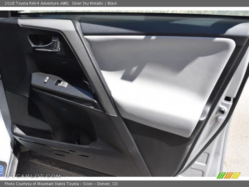 Silver Sky Metallic / Black 2018 Toyota RAV4 Adventure AWD