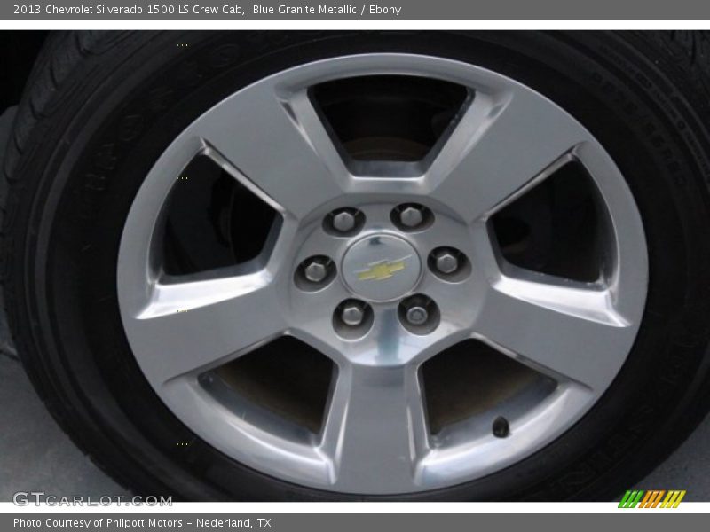 Blue Granite Metallic / Ebony 2013 Chevrolet Silverado 1500 LS Crew Cab