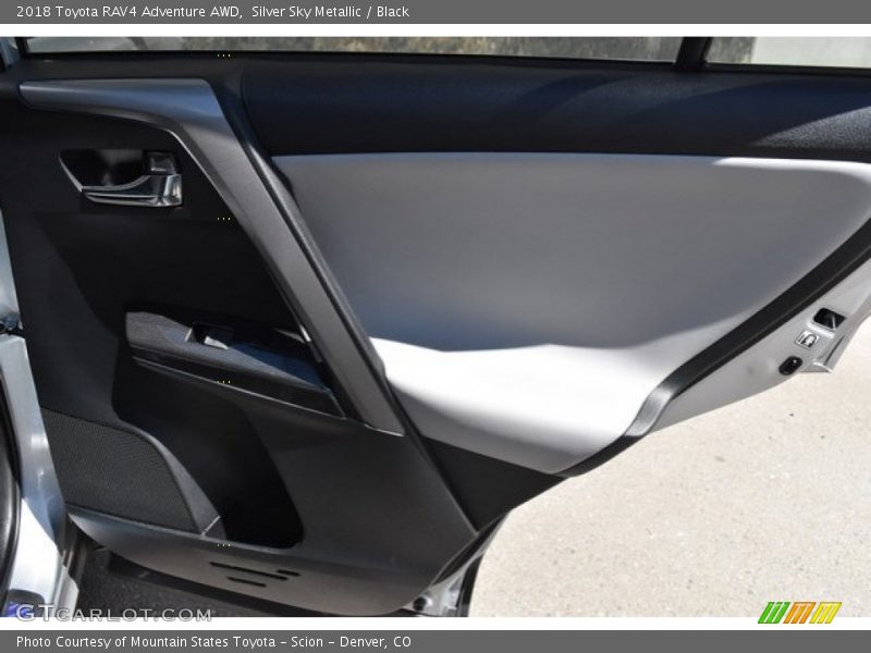 Silver Sky Metallic / Black 2018 Toyota RAV4 Adventure AWD