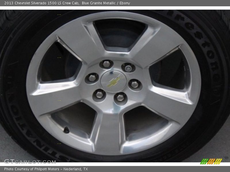 Blue Granite Metallic / Ebony 2013 Chevrolet Silverado 1500 LS Crew Cab