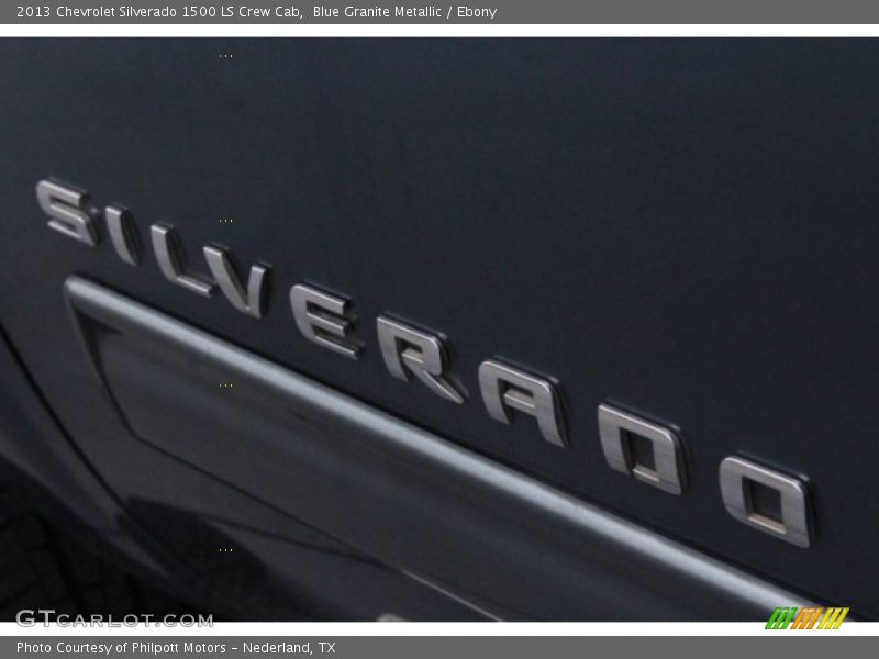 Blue Granite Metallic / Ebony 2013 Chevrolet Silverado 1500 LS Crew Cab