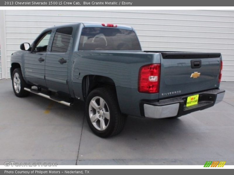 Blue Granite Metallic / Ebony 2013 Chevrolet Silverado 1500 LS Crew Cab