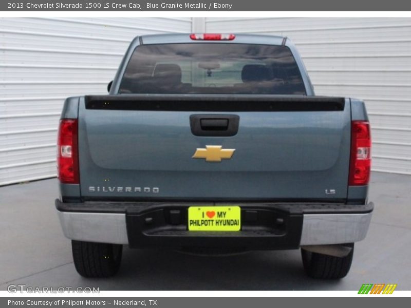 Blue Granite Metallic / Ebony 2013 Chevrolet Silverado 1500 LS Crew Cab