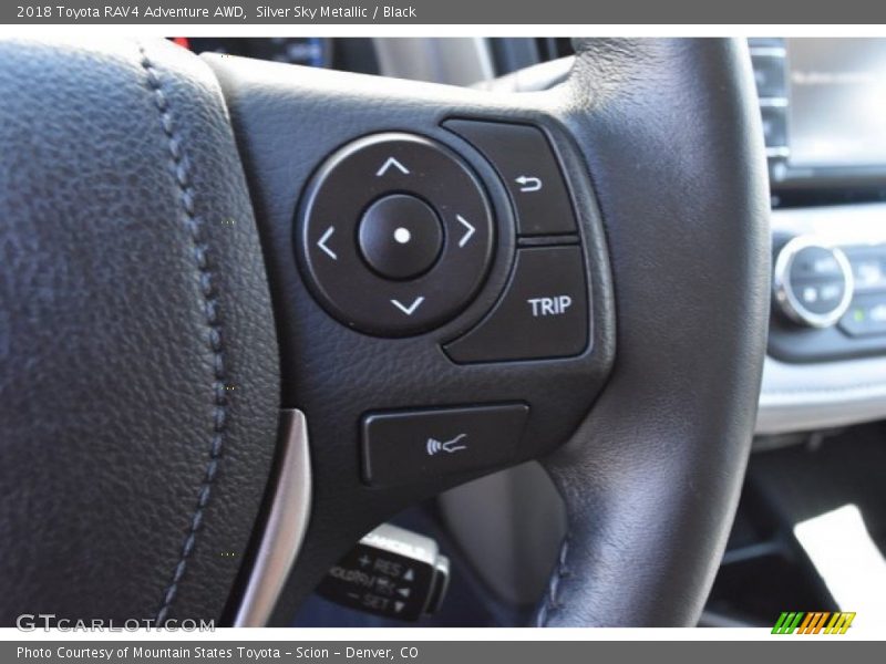 Silver Sky Metallic / Black 2018 Toyota RAV4 Adventure AWD