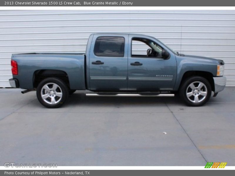 Blue Granite Metallic / Ebony 2013 Chevrolet Silverado 1500 LS Crew Cab
