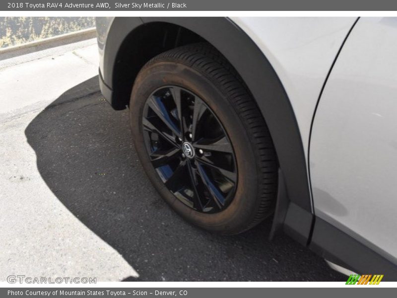 Silver Sky Metallic / Black 2018 Toyota RAV4 Adventure AWD