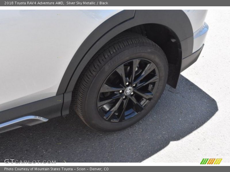 Silver Sky Metallic / Black 2018 Toyota RAV4 Adventure AWD