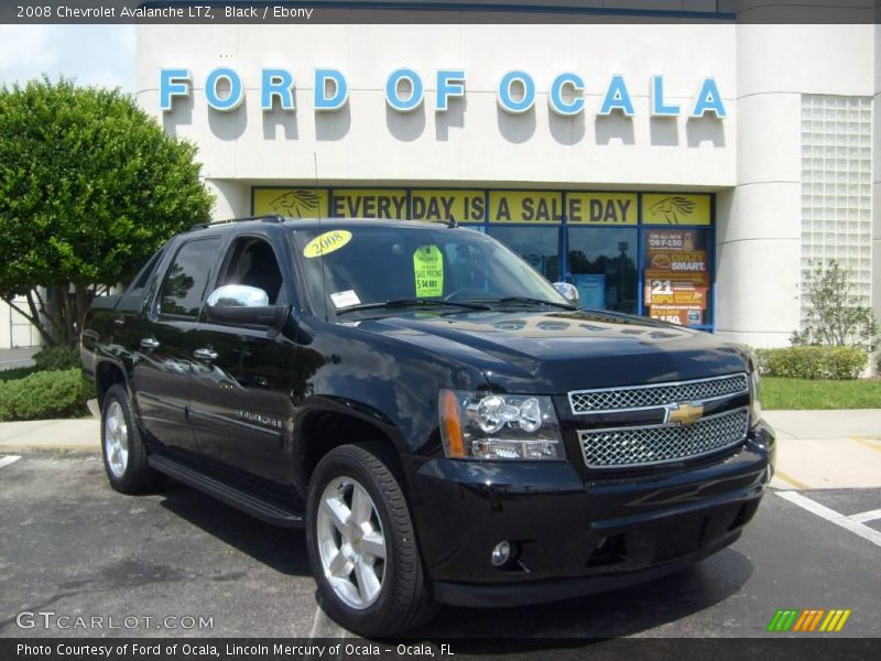 Black / Ebony 2008 Chevrolet Avalanche LTZ