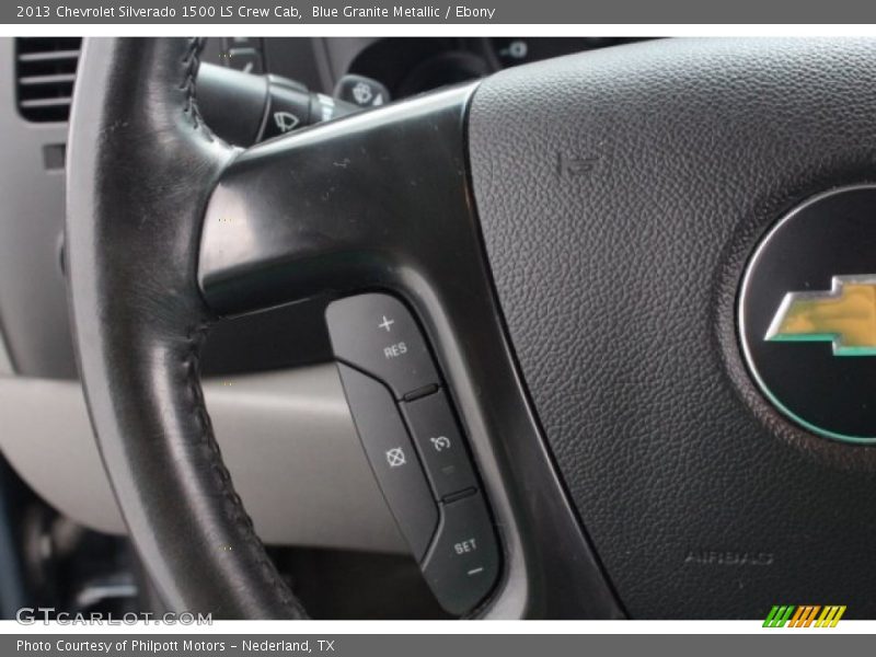 Blue Granite Metallic / Ebony 2013 Chevrolet Silverado 1500 LS Crew Cab
