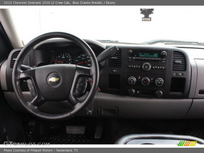 Blue Granite Metallic / Ebony 2013 Chevrolet Silverado 1500 LS Crew Cab