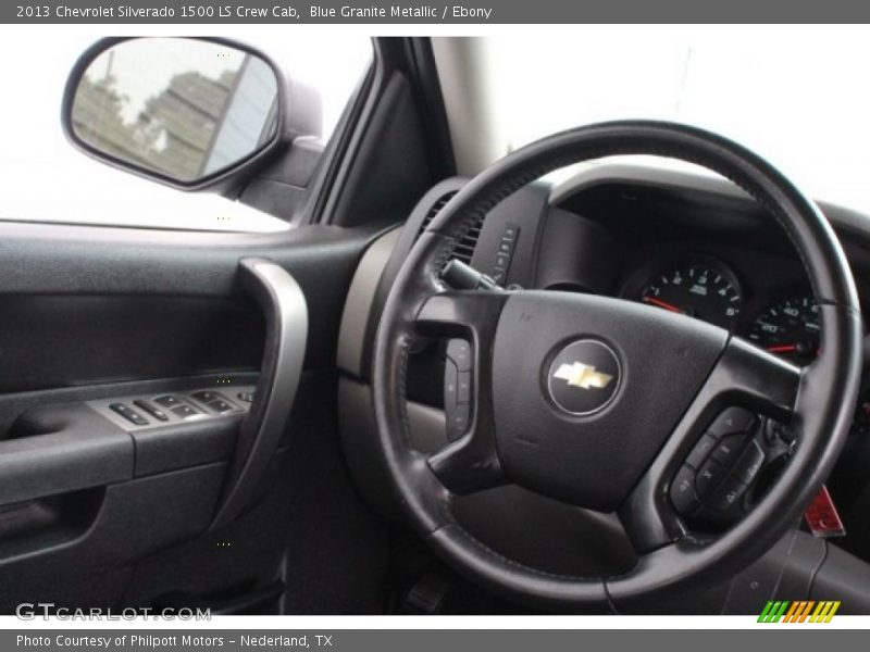 Blue Granite Metallic / Ebony 2013 Chevrolet Silverado 1500 LS Crew Cab
