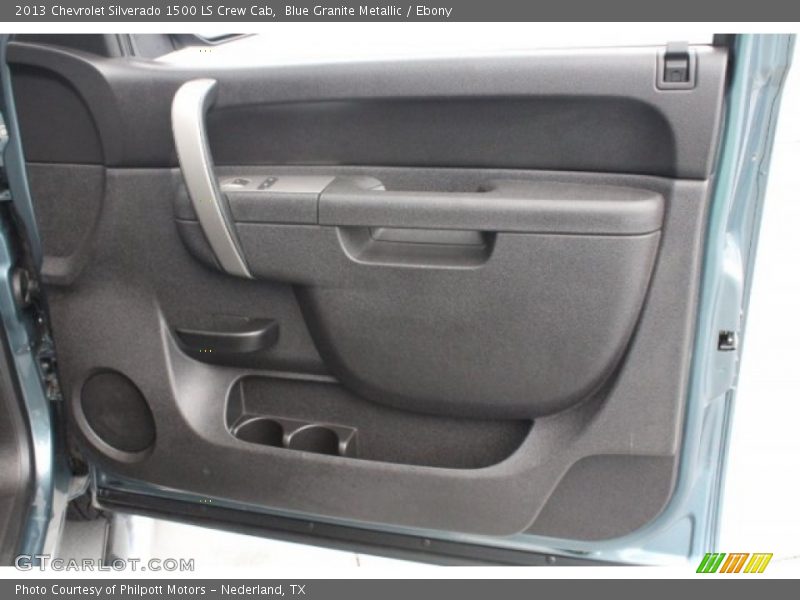 Blue Granite Metallic / Ebony 2013 Chevrolet Silverado 1500 LS Crew Cab
