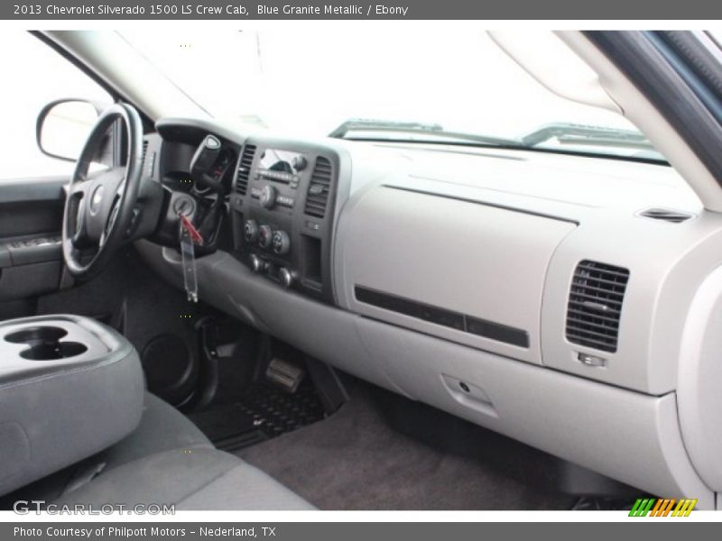 Blue Granite Metallic / Ebony 2013 Chevrolet Silverado 1500 LS Crew Cab